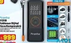 PİRANHA 11318 KABLOSUZ DİJİTAL HAVA KOMPRESÖRÜ